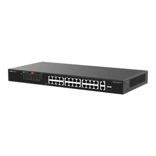 24-Port 10/100 Mbps with 2-Port Gigabit Unmanaged PoE Switch | RG-ES126FGS-LP - Image 3