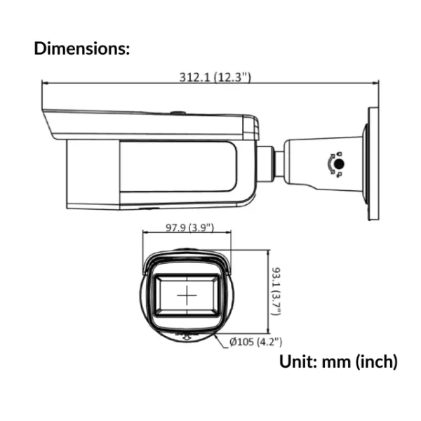 4MP WDR Motorized Varifocal Bullet Network Camera | DS-2CD2643G2-IZS - Image 5