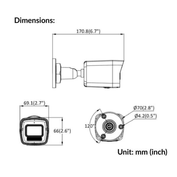 2MP Smart Hybrid Light Fixed Bullet Network Camera | DS-2CD1023G2-LIU - Image 5