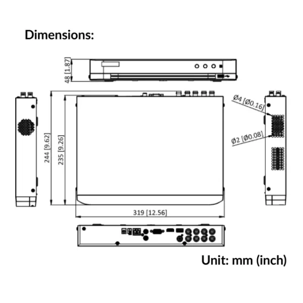 8-ch 1080p 1U H.265 AcuSense DVR | iDS-7208HQHI-M1/XT - Image 5
