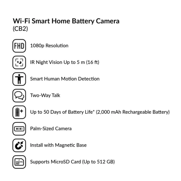 Smart Home Wi-Fi Camera | CB2 - Image 3