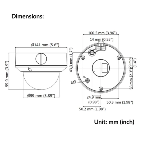 2MP Varifocal Dome Network Camera | DS-2CD1723G0-IZ - Image 5
