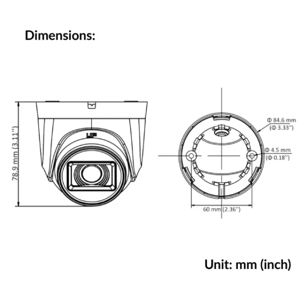 5MP Indoor Fixed Turret Camera | DS-2CE76H0T-ITPF (C) - Image 4