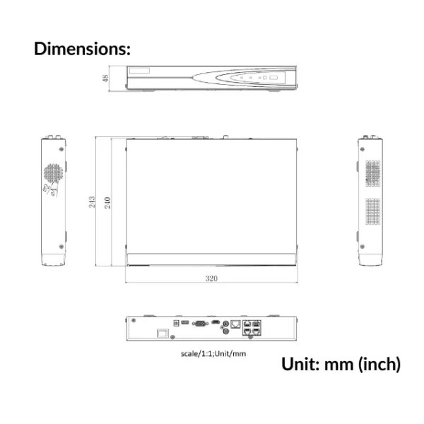 8 channel NVR | DS-7608NI-Q1/8P - Image 3