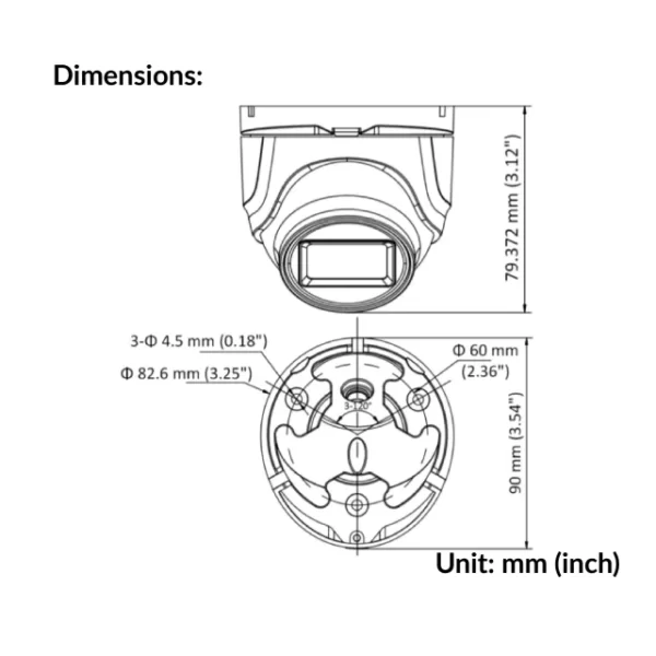 2MP Fixed Turret Camera | DS-2CE76D0T-EXIMF - Image 4